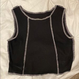 Black and white tank
